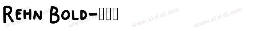 Rehn Bold字体转换
